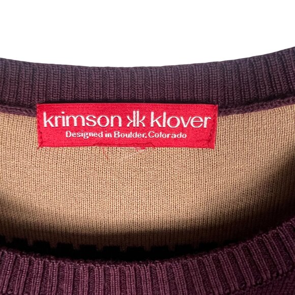 NEW Krimson Klover Basecamp 100% Merino Wool Sweater Dress in Burgundy Size S - Picture 4 of 10